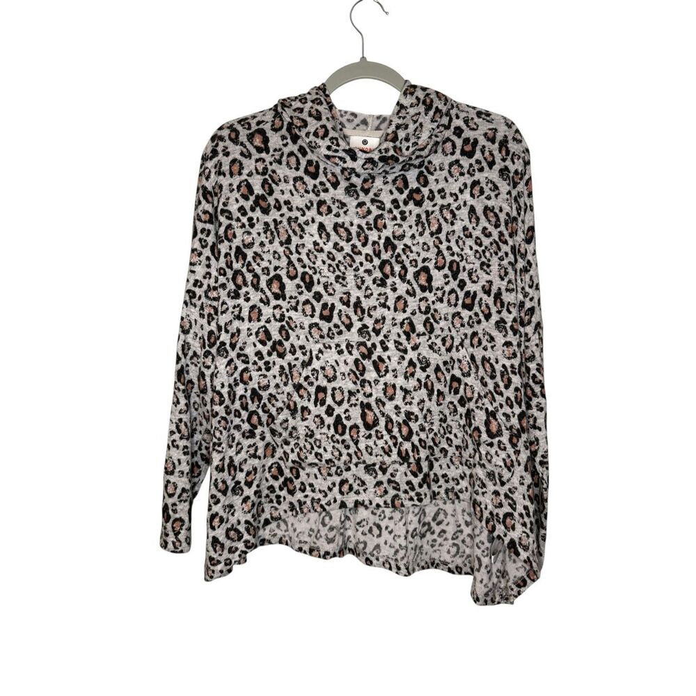 Sundry Leopard Animal Print Hoodie Size 1 (Small)